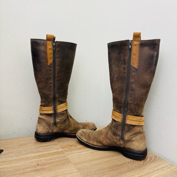 Merrell Captiva Brown Leather Buckle Down Waterproof Knee High Boots Women’s 8.5 - Picture 6 of 9